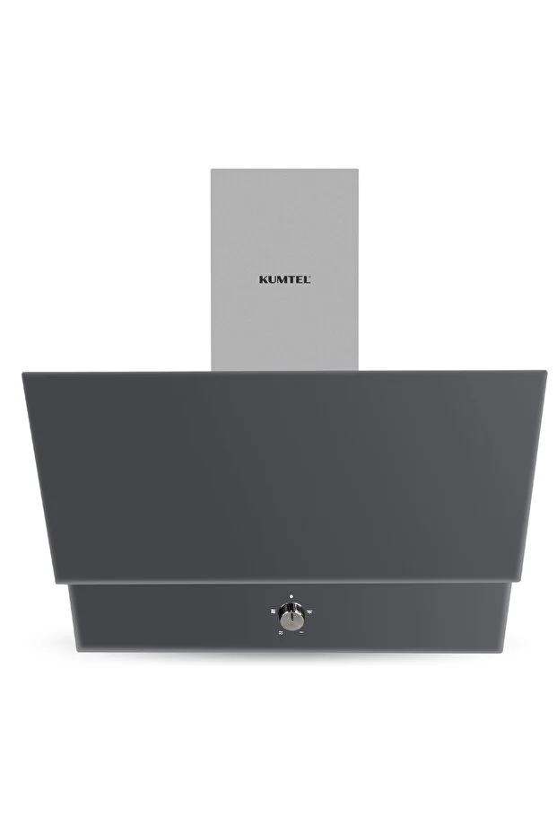 Dizayn Antrasit Cam Ankastre Set